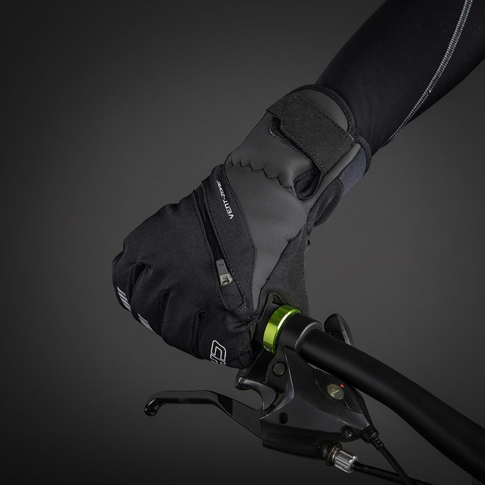 Mănuși de ciclism de iarnă pentru adulți City Liner negre