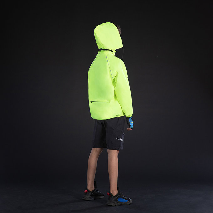 Geaca de ploaie pentru copii galben neon