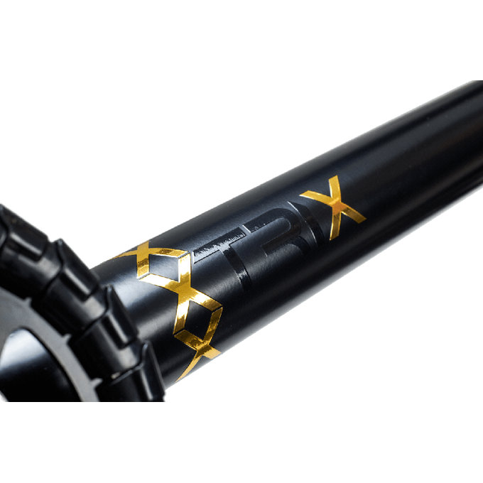 XtriX mini 16 Bicicletă BMX pentru copii negru/auriu 