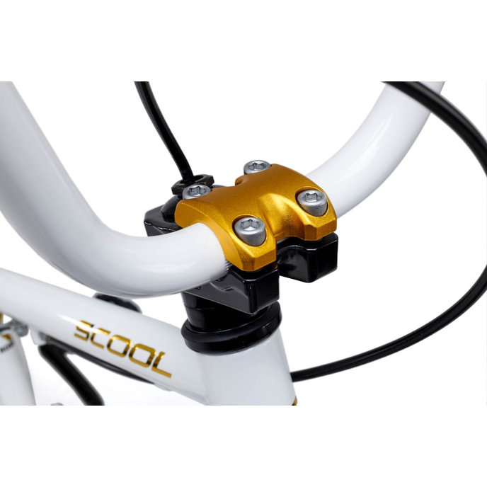 XtriX mini 16 Bicicletă BMX pentru copii alb/auriu (de la 105 cm)