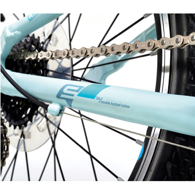 S'COOL Bicicletă copii liXe race 7s albastru/albastru deschis