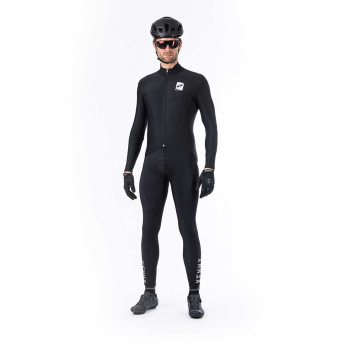 Tricou de iarnă pentru ciclism ESCAPE Negru