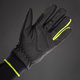 Mănuși de iarnă ciclism pentru copii Kids Waterproof negru/galben neon