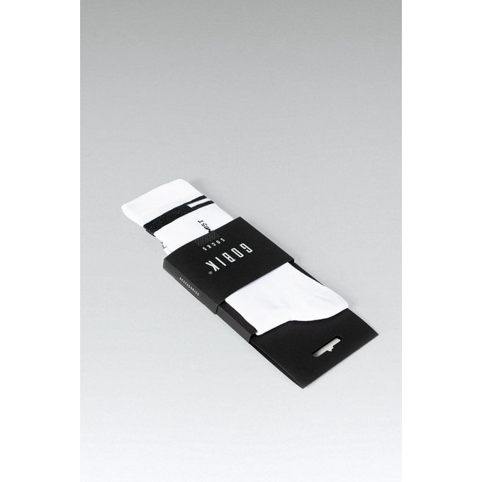 GOBIK sosete SUPERB WHITE UNISEX EXTRA LONG HORIZON
