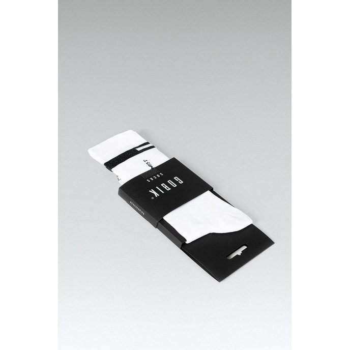 GOBIK sosete SUPERB WHITE UNISEX EXTRA LONG HORIZON