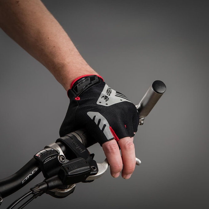 Mănuși de ciclism pentru adulți BioXCell Super Fly negru/galben neon