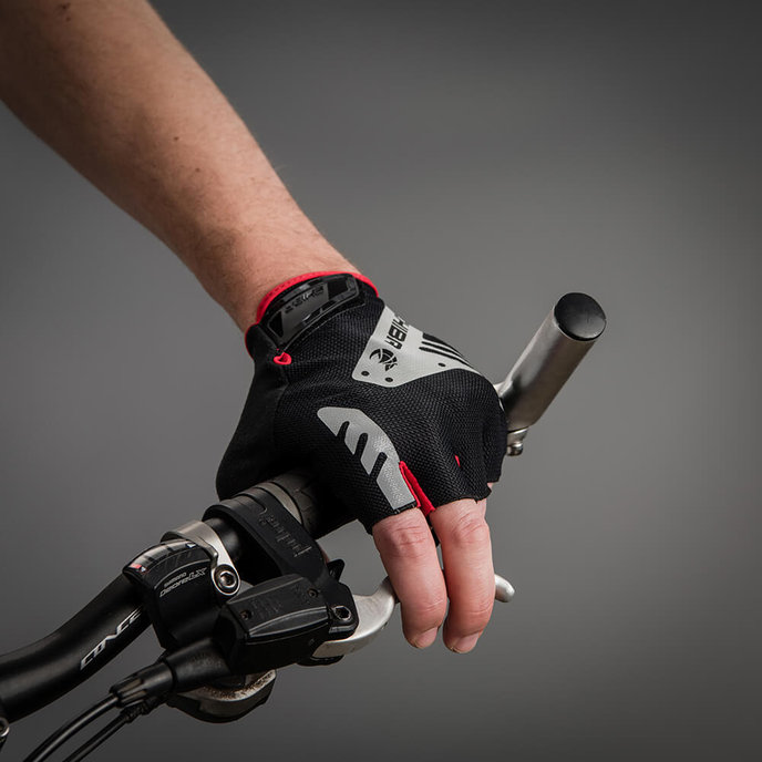 Mănuși de ciclism pentru adulți BioXCell Super Fly negru/galben neon