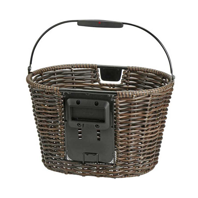 STRUCTURA OVAL coș ghidon din răchită maro