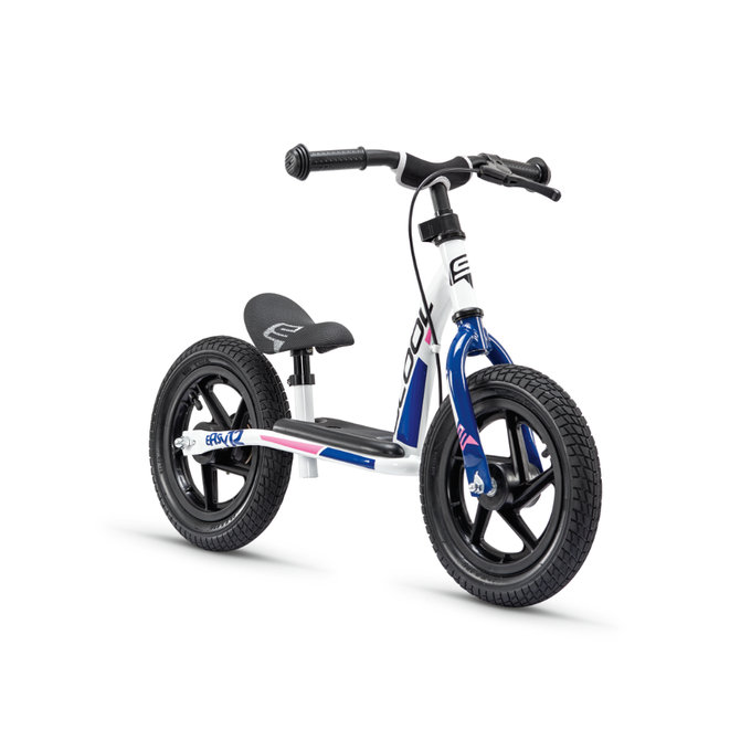 Bicicletă fără pedale pedeX easy 12 alb/albastru/roz