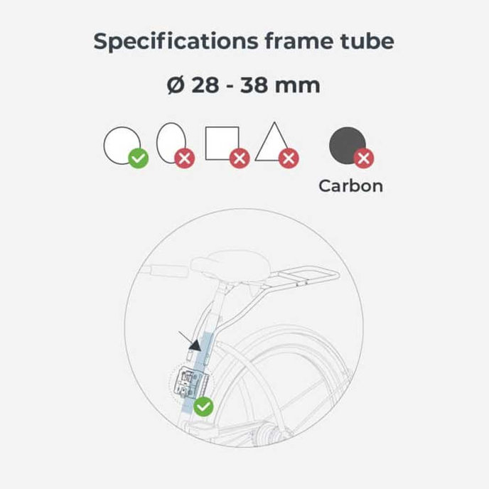 Scaun spate pentru bicicletă Ta-ke cu adaptor și suport pentru cadru SET