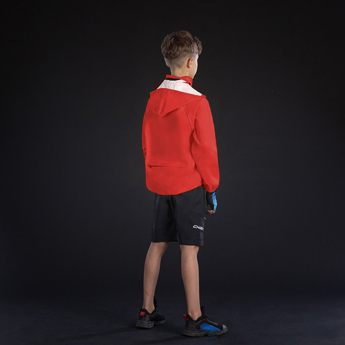 Geaca de ploaie rosie pentru copii