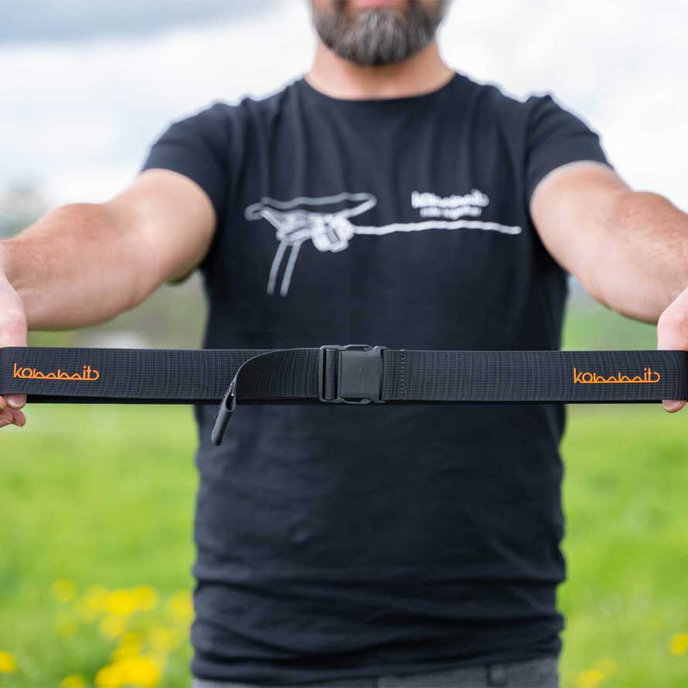 Curea pentru frânghia auto-retractabilă pentru tractarea bicicletei