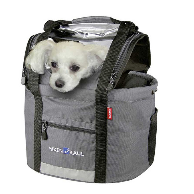 Geanta de ghidon DOGGY pentru caine gri