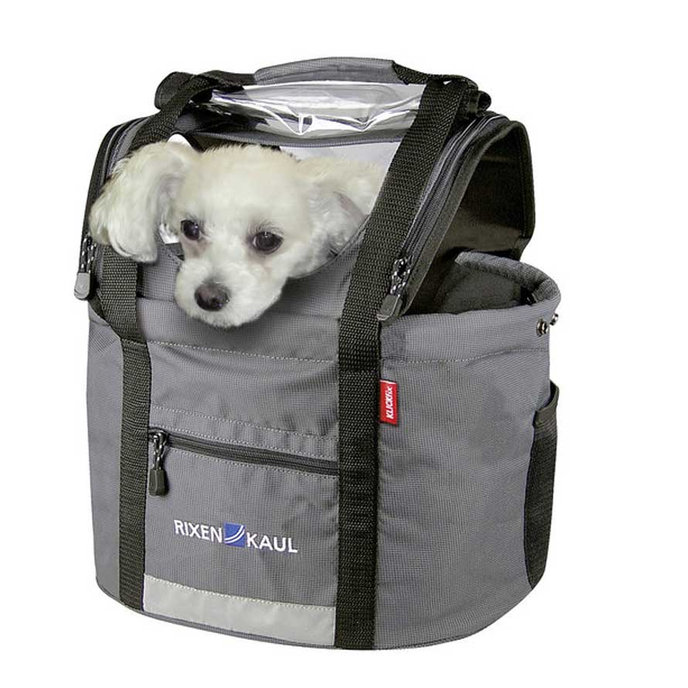 Geanta de ghidon DOGGY pentru caine gri