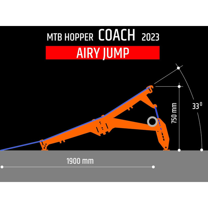 Rampă de sărituri portabilă COACH