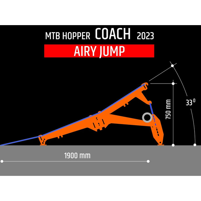 Rampă de sărituri portabilă COACH