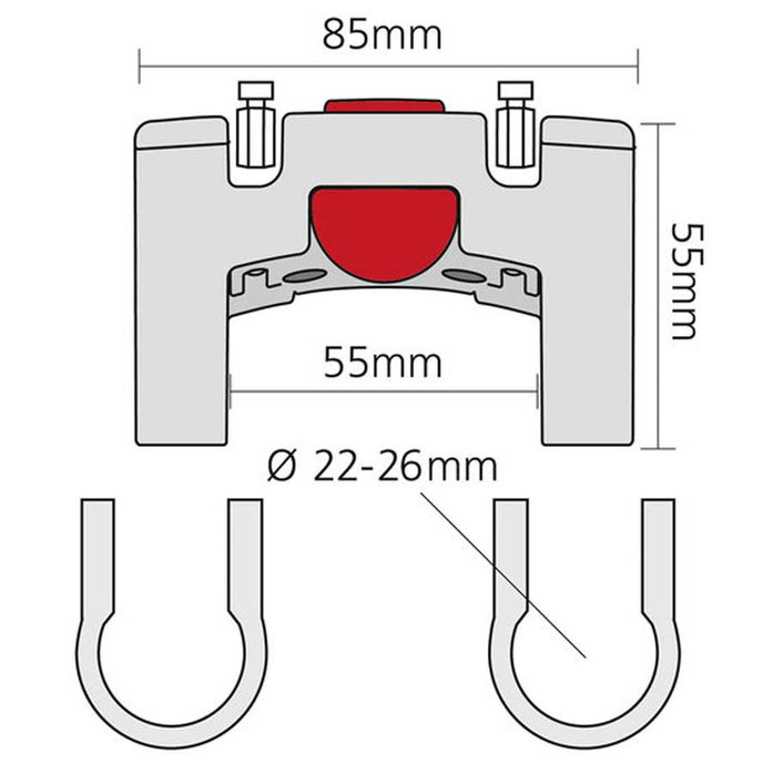 Adaptor ghidon Ø 22–26 mm