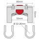 Adaptor ghidon Ø 22–26 mm