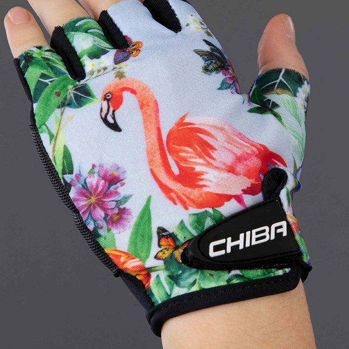 Mănuși ciclism pentru copii COOL KIDS Flamingo