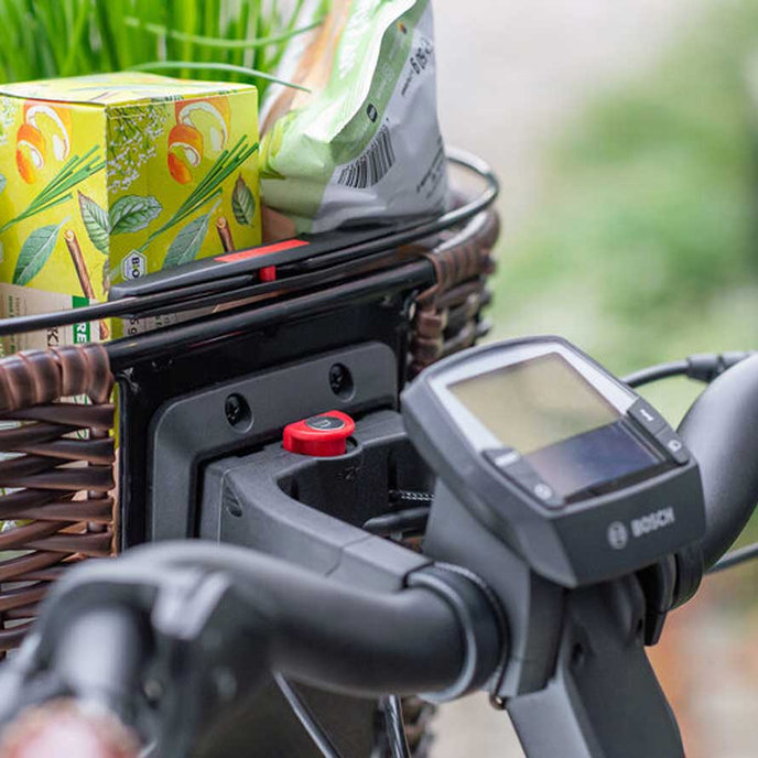 STRUCTURA OVAL coș ghidon din răchită maro