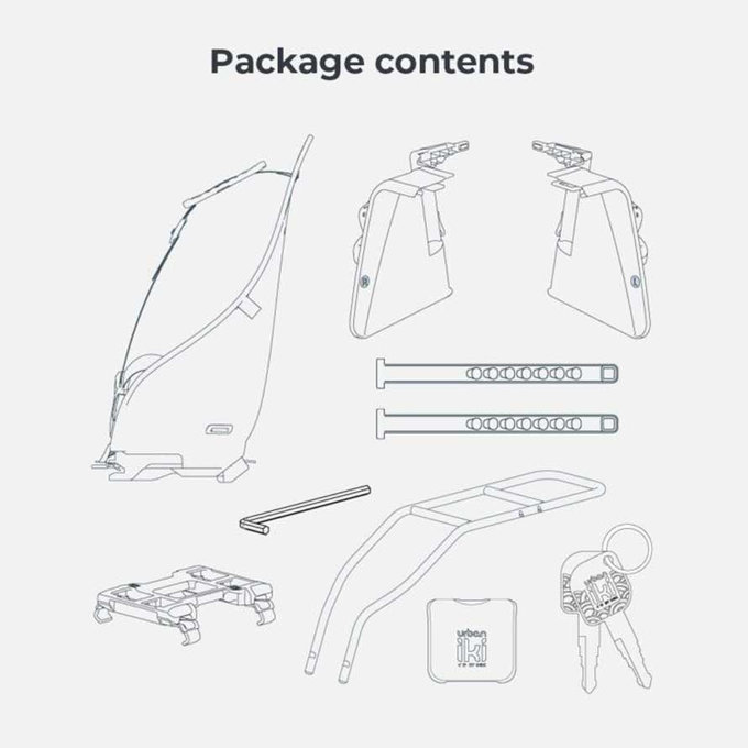 Scaun spate pentru bicicletă Ta-ke cu adaptor și suport pentru cadru SET