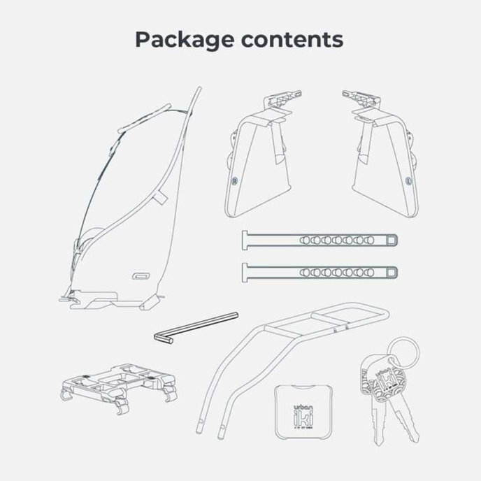 Scaun spate pentru bicicletă Ta-ke cu adaptor și suport pentru cadru SET