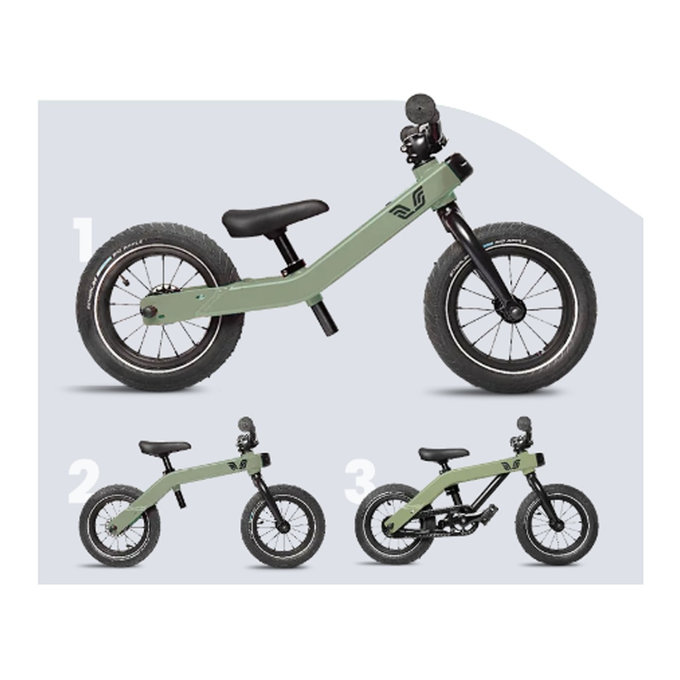 Bicicletă de echilibru 3 în 1 pentru copii cu vârsta cuprinsă între 1 și 5 ani