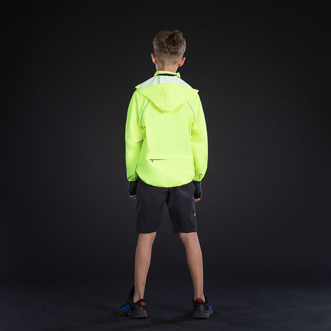 Pelernă de ploaie pentru copii galben neon