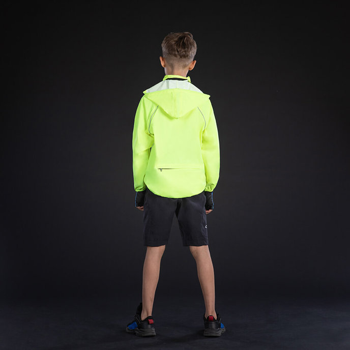 Pelernă de ploaie pentru copii galben neon