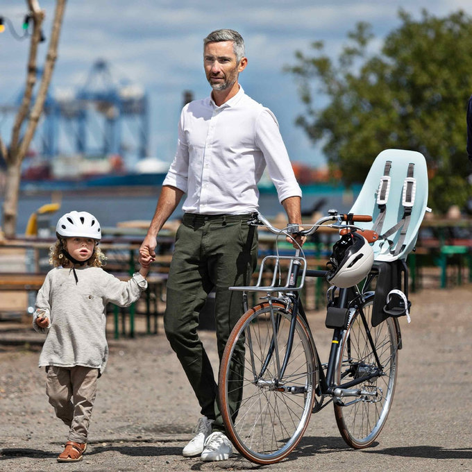 Scaun spate pentru bicicletă cu adaptor și suport pentru cadru SET