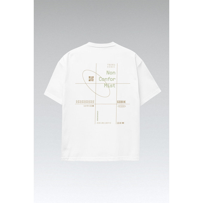 GOBIK tricou OVER RIDE UNISEX WHITE