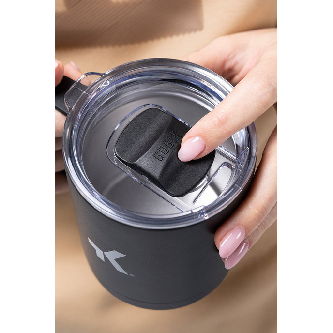 GOBIK cană metalică BLACK MUGEN 350 ml