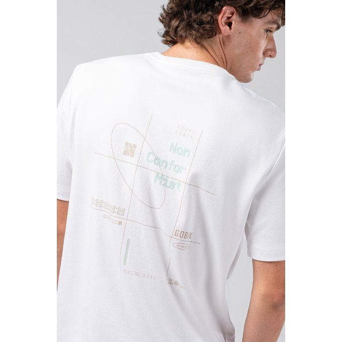GOBIK tricou OVER RIDE UNISEX WHITE