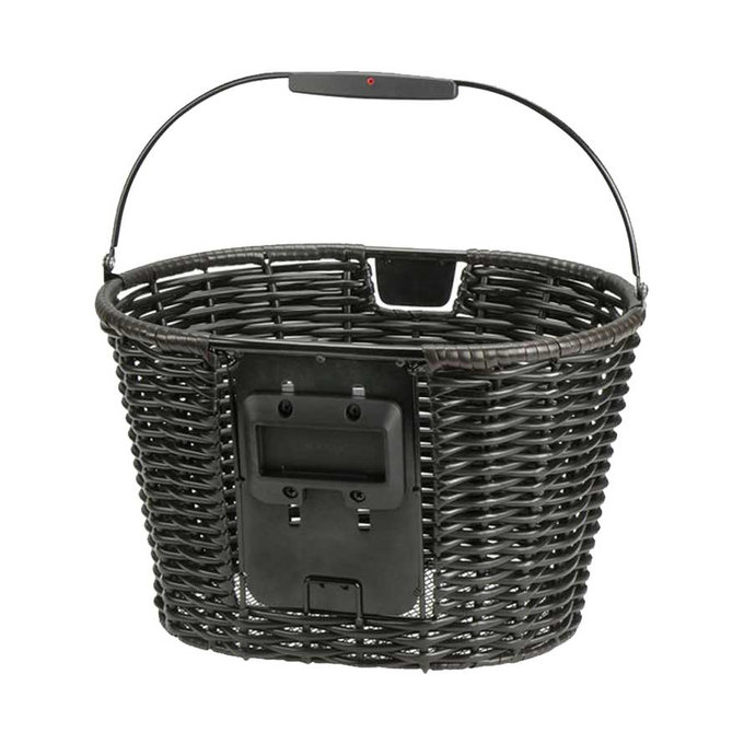 STRUCTURA OVAL coș ghidon din răchită maro