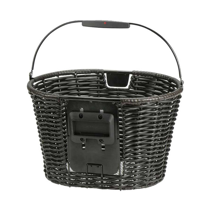 STRUCTURA OVAL coș ghidon din răchită maro