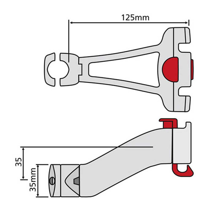 Adaptor pentru tijă Ø 22,2 - 25,4 mm