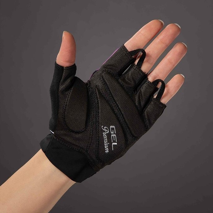 Mănuși ciclism femei Lady Gel Premium mov