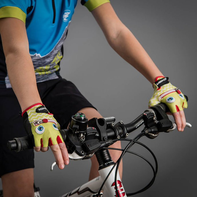 Mănuși ciclism pentru copii Cool Kids Emoticon