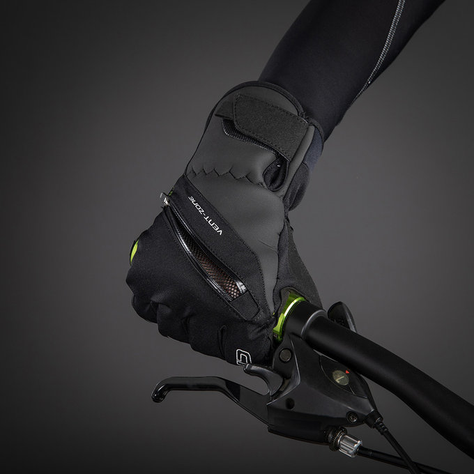 Mănuși de ciclism de iarnă pentru adulți City Liner negre