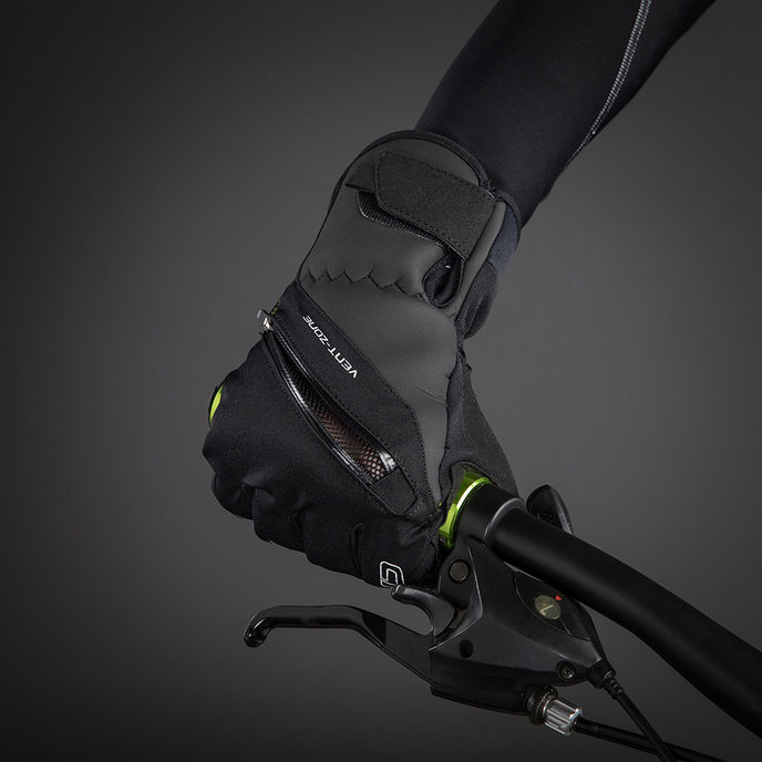 Mănuși de ciclism de iarnă pentru adulți City Liner negre