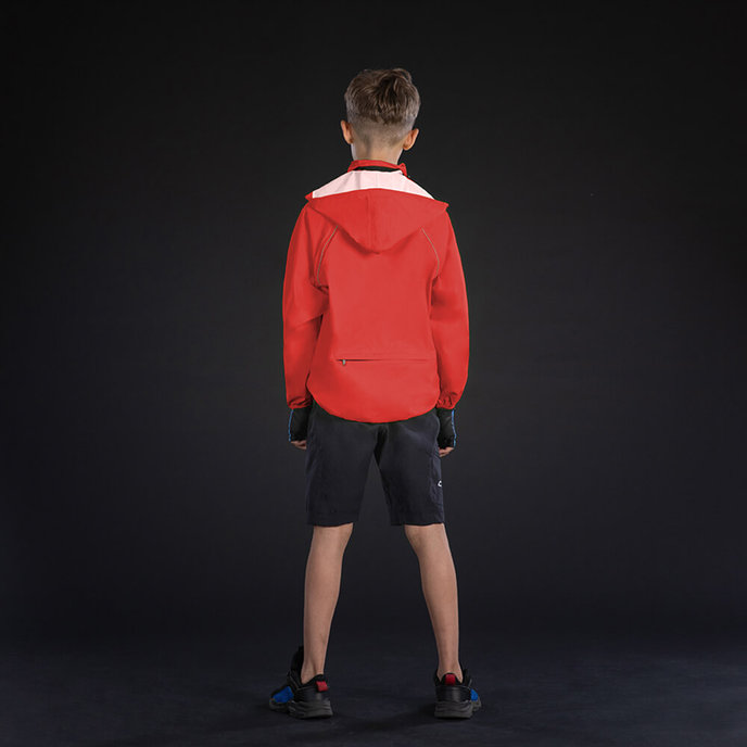 Geaca de ploaie rosie pentru copii