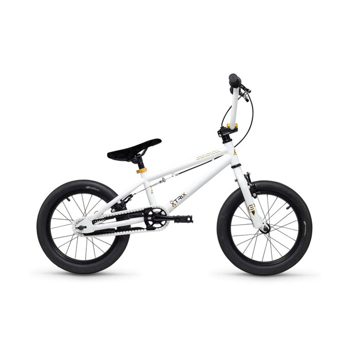 XtriX mini 16 Bicicletă BMX pentru copii alb/auriu (de la 105 cm)