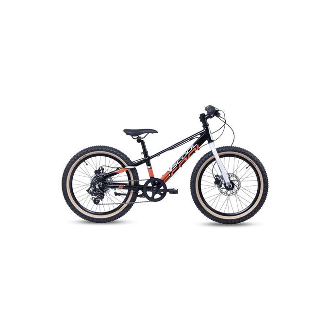 Xroc disc 20 Bicicletă pentru copii negru/alb/portocaliu