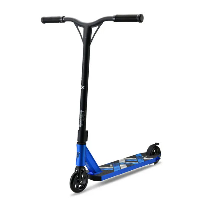 Trotineta FlaX 8.6 stunt metallic albastru